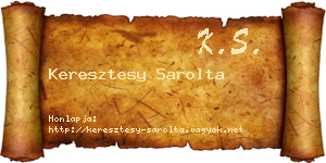 Keresztesy Sarolta névjegykártya